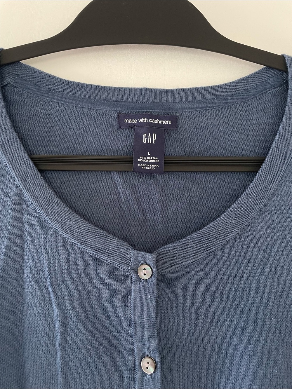 GAP Blue Button-Front Cardigan - Picture 3 of 6